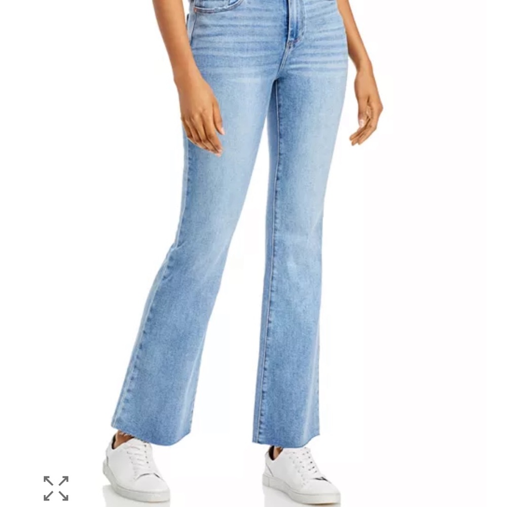 PAIGE Laurel Canyon High Rise Flare Jeans in Marienne